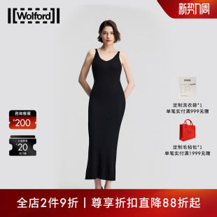 沃尔福特纯羊毛吊带小黑裙连衣裙53523 Wolford 早春新款