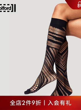 Wolford/沃尔福特Net纯色镂空网状及膝小腿袜女31592