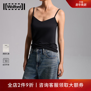 Wolford 背心上衣女士56228 沃尔福特Aurora简约休闲黑白色吊带衫