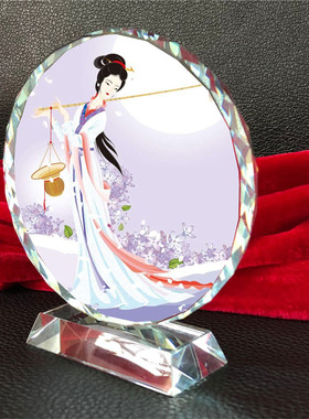 红楼梦画像纪念品模型水晶摆件