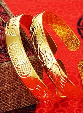 妈妈五角仿真10mm持久保色手镯