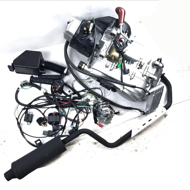 150-200cc四轮卡丁车沙滩车改装配件 无级变速内置倒档gy6发动机