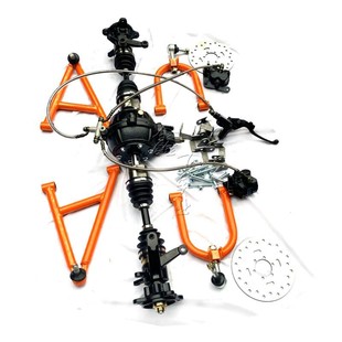 自制改装卡丁车沙滩车配件四驱前后独立悬挂球笼牙包摇臂羊角法兰