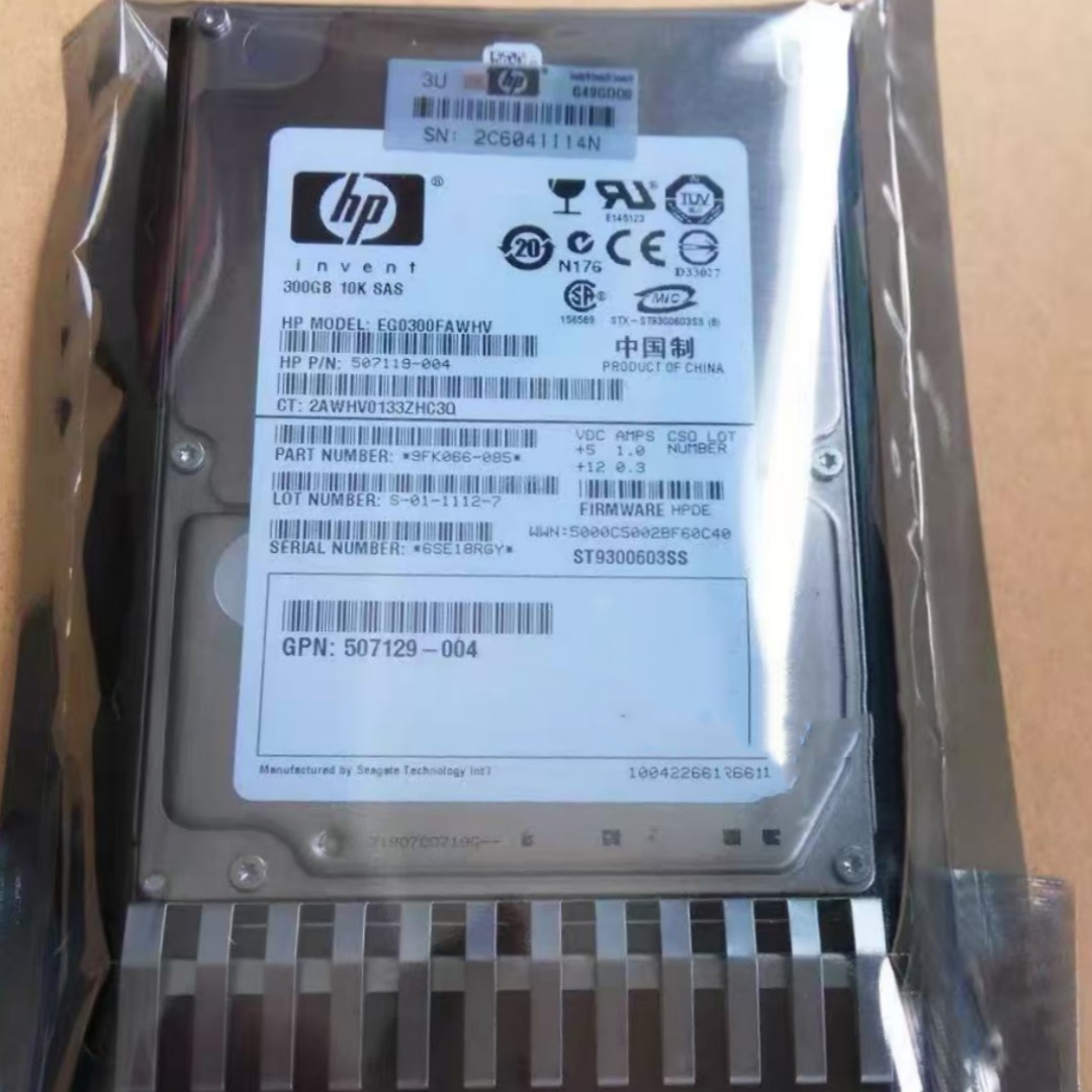 HP DL360 DL380 DL388 DL580 G6 G7 507284-001 300G 10K SAS硬盘