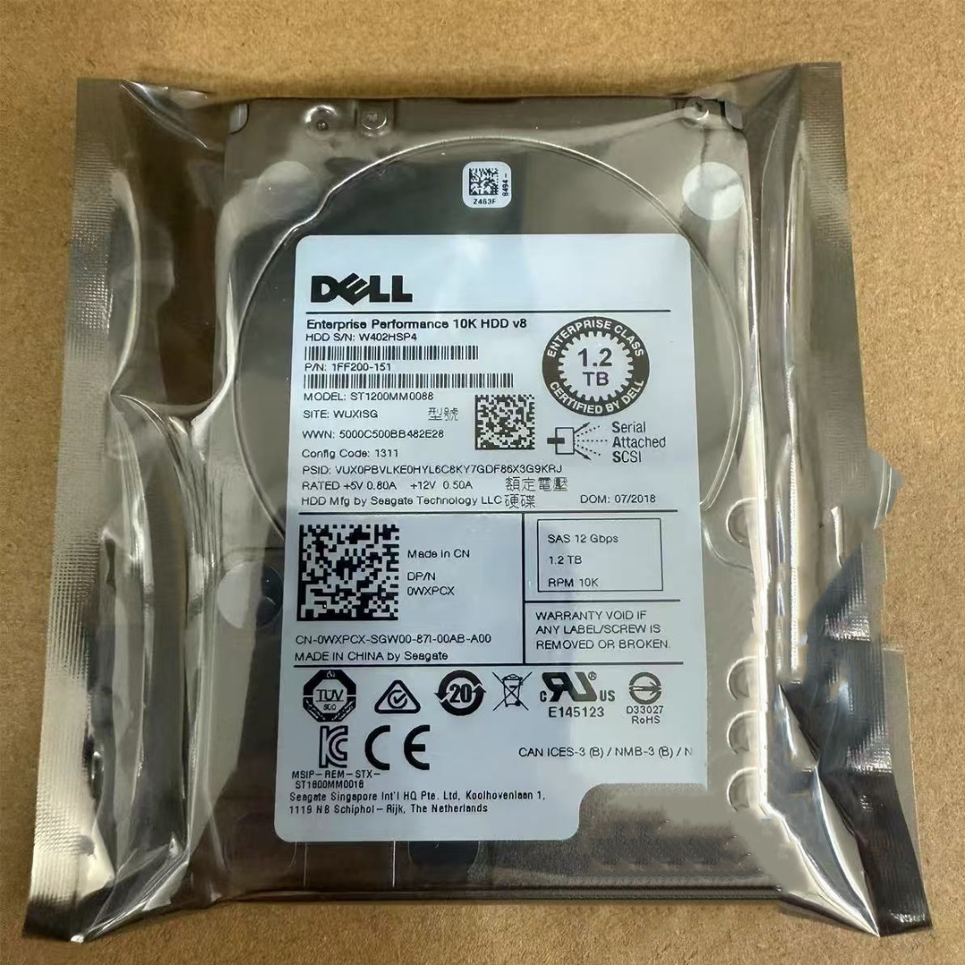DELL ST1200MM0088 0RWV5D 1FF200-157 1.2TB 10K SAS SC康贝硬盘