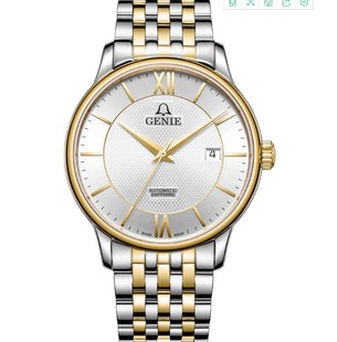 T1851M 瑞士GENIE爵尼手表日历自动机械表男士 防水商务GNQ