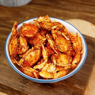 楼茂记香辣小螃蟹即食蟹怀旧海鲜甜辣下酒菜海味追剧童年小零食