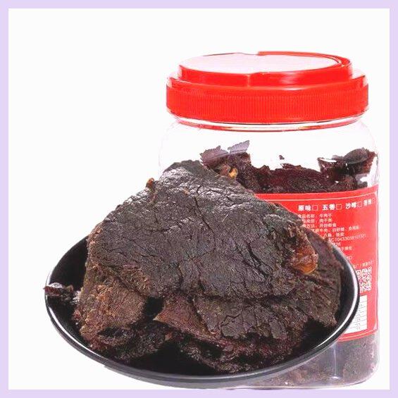 牛肉干边角料浙温州湖岭手撕特产大片风干黄牛肉蜜汁酱卤即食零食