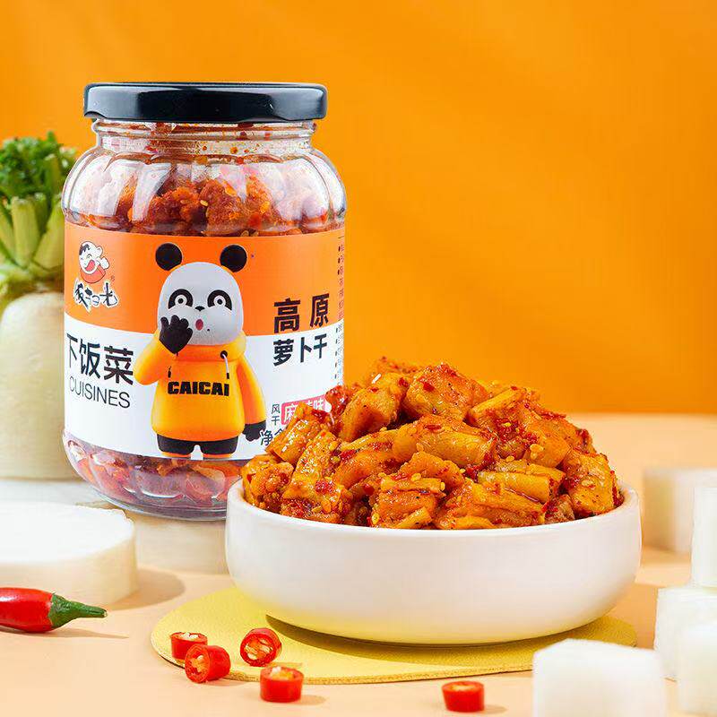 饭扫光萝卜干麻辣榨菜下饭菜四川特产外婆咸菜甜辣萝卜泡菜饭扫光