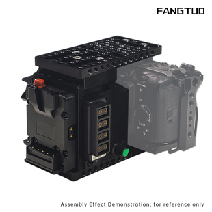 适用索尼FX3 C50电影机 佳能R5C 兔笼V口电池套件 X30 方拓套件