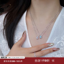 纯银水滴钻单钻项链女轻奢高级感气质锁骨链 蜜蜂妈手作