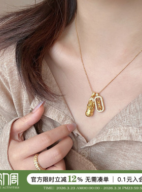 古法点钻转动金刚杵貔貅项链