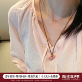 蜜蜂妈手作 彩色滴油珐琅葫芦项链女长款 吊坠编绳配饰毛衣链