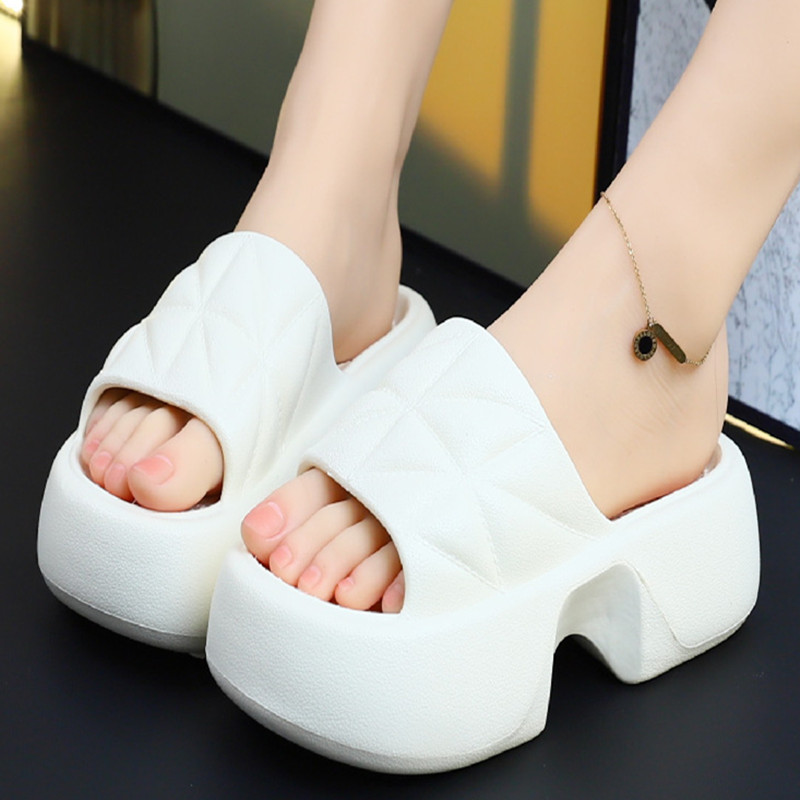 厚底凉拖鞋女夏季软底外穿增高软