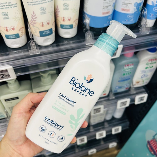 法国biolane婴儿小童益生元身体润肤霜身体乳保湿滋养舒缓300ml