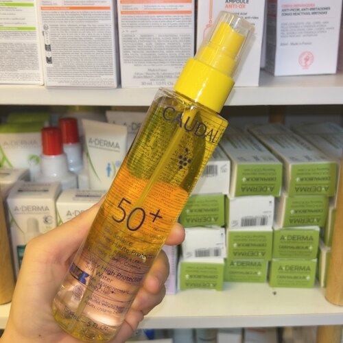欧缇丽caudalie水油分离防晒喷雾spf50+UVB轻薄不油腻