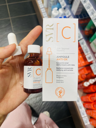 法国本土SVR舒唯雅VC焕采安瓶精华液20%高浓度乙基去黄抗老提亮