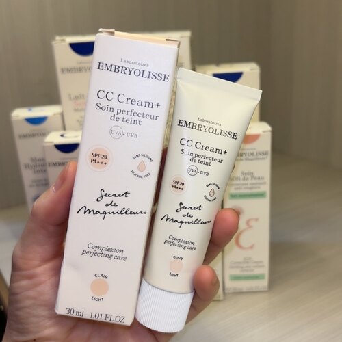 法国embryolisse遮瑕提亮保湿cc霜妆前乳修饰打底素颜霜SPF20隔离