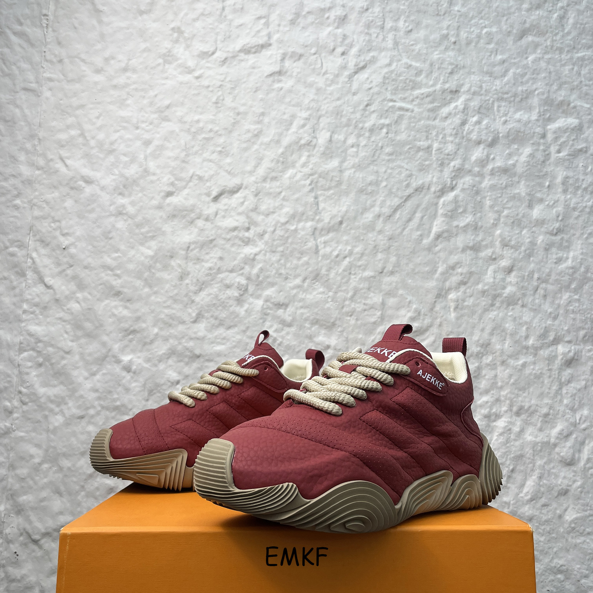 男鞋潮牌高级感复古厚底老爹鞋