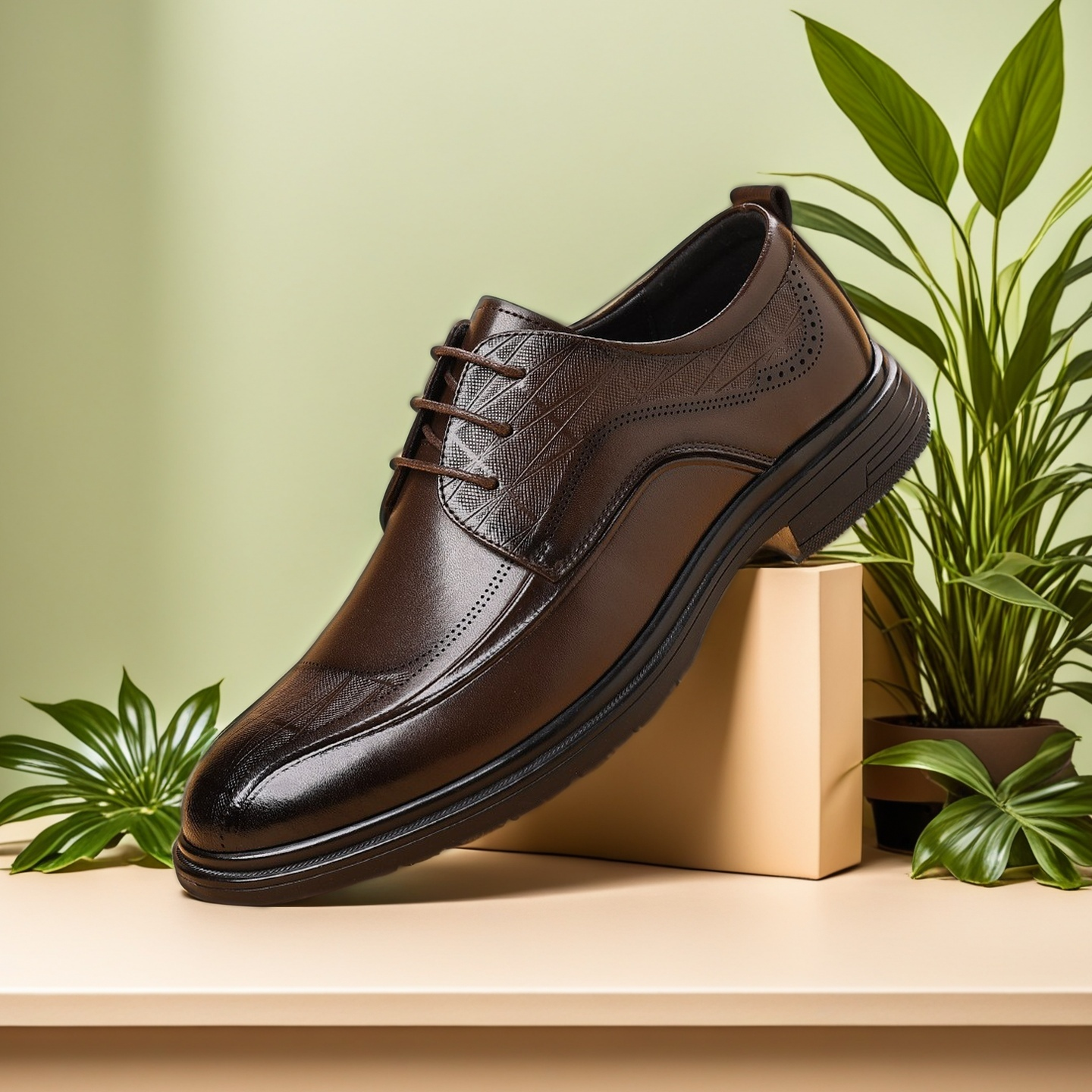 皮鞋男2025春夏新款商务正装透气休闲软底男士结婚新郎鞋一件