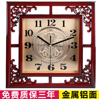 新中式中国风客厅装饰挂墙钟表