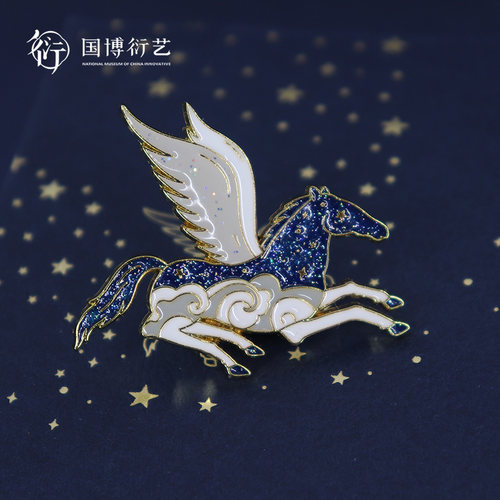 中国国家博物馆以梦为马生日徽章