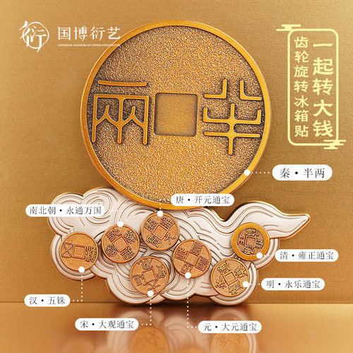 中国国家博物馆一起转大钱冰箱贴
