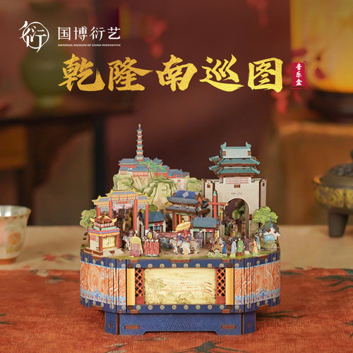 中国国家博物馆乾隆南巡图音乐盒