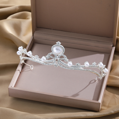 2024新款儿童珍珠水钻皇冠