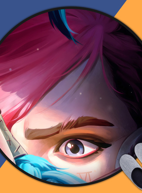 双城之战2动漫周边地毯金克丝房间卧室床边毯电脑电竞椅圆形地垫