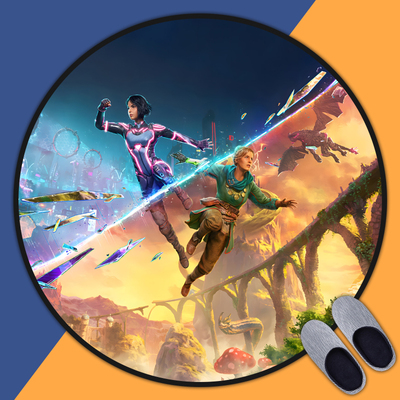 双影奇境SplitFiction圆形地垫