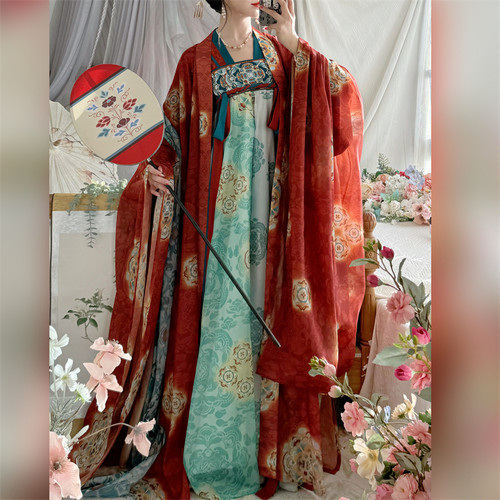 墨晨烟雨金玉无忧唐制齐胸大袖衫