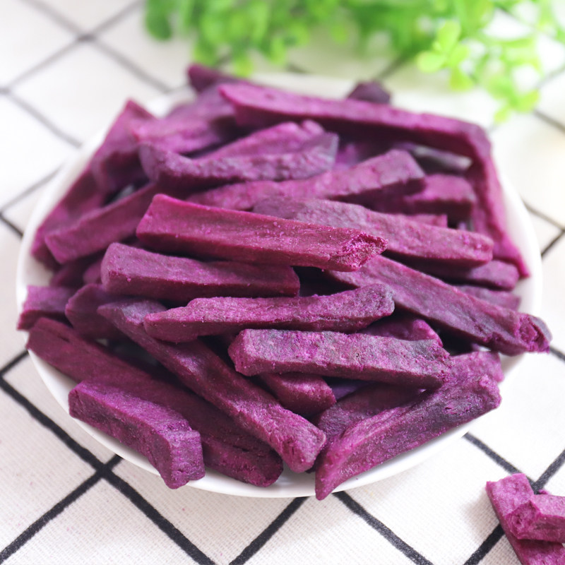 果蔬脆蔬菜干烘焙原料冻干紫薯条【冻干紫薯条200g】休闲零食小吃|msdalam kategori makanan ringan/Nuts/Specialty, Manisan/jujube/Plum/buah-buahan kering, produk kentang - dari Buy2taobao.com untuk memberikan perkhidmatan ejen Taobao profesional membeli