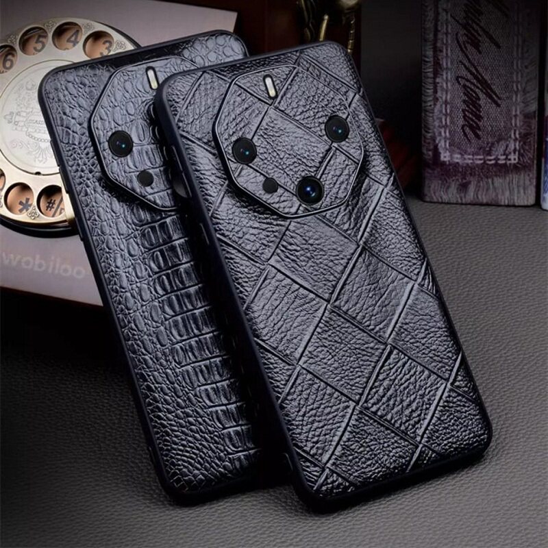 适用华为Mate70RS手机壳真皮全包保时捷Mate60RS防摔保护Mate50RS