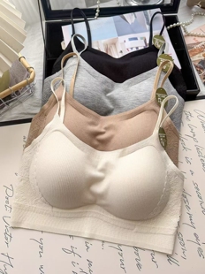 惠芝欣2636裹胸带胸垫一体吊带美背提拉内衣女固定杯无痕聚拢文胸