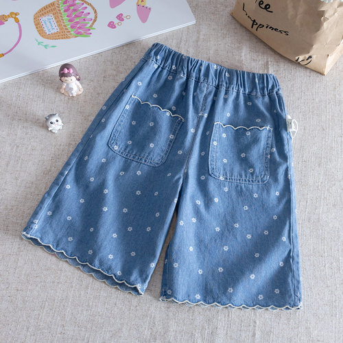 女童夏季薄款牛仔裤韩版宽松裤子