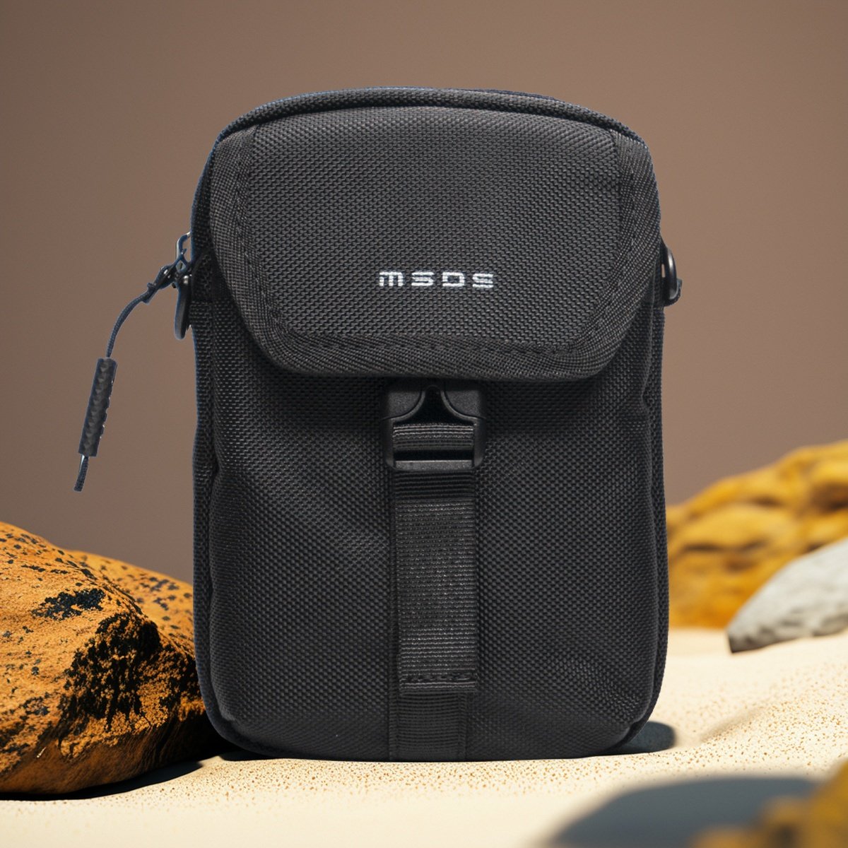 防水尼龙手机包腰包男士休闲小包单肩斜挎包防盗插扣锁潮青年包邮