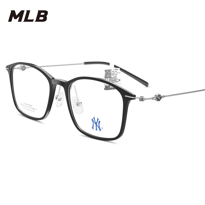 MLB纽约洋基透明眼镜男潮超轻商务网上可配度数散光眼镜框女6007