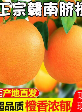 正宗江西安远脐橙现摘现卖新鲜带叶赣南脐橙产地直发江西橙子包甜