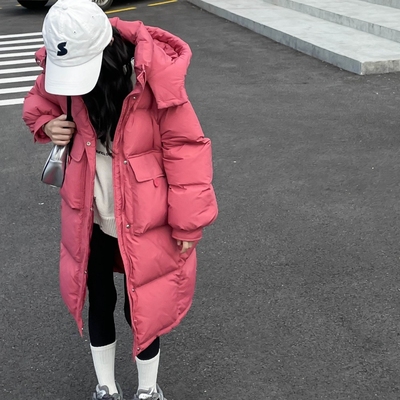 长款加厚男女童羽绒服