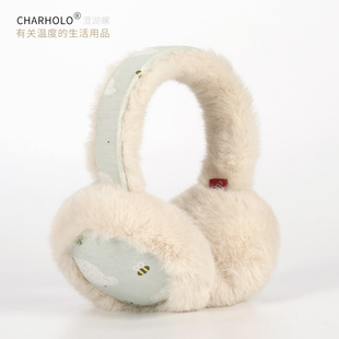 澄湖螺 保暖耳罩可折叠冬季儿童卡通耳套女耳包印花可爱毛绒耳暖