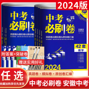 中考必刷卷42套数学英语文物理化政治历史安徽中考试题精选历年真题卷初三中考模拟卷原创卷中考真题卷理想树 2024新版 安徽专版