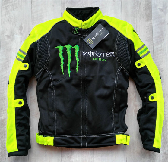 摩托车骑行服内置护具防摔机车夹克赛车服春秋网眼透气摩旅外套男