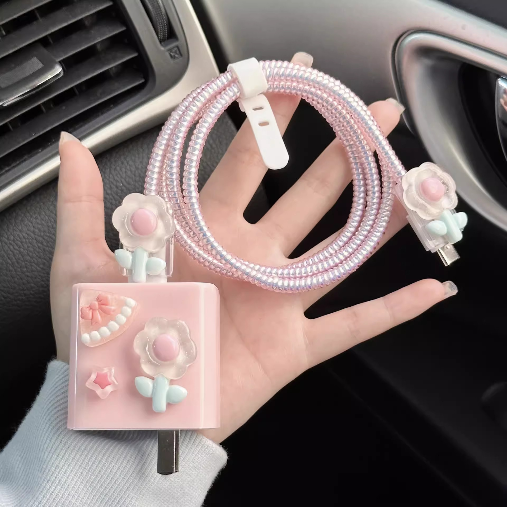 适用华为mate60充电器保护套66/88w防折断60pro新款数据线缠绕器