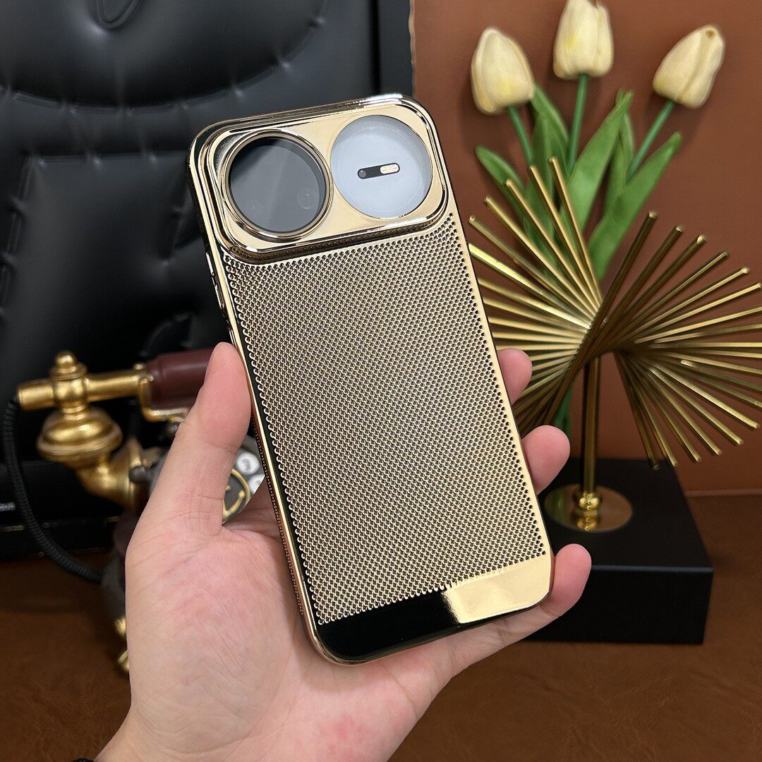 适用华为nova15手机壳自带镜头膜高档超薄电镀网格Pura80Ultra新品男款商务保护壳Mate70Pro散热透气小众外壳