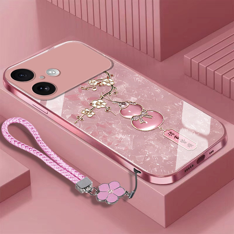 适用苹果17手机壳iPhone17promax新款高级感小众全包防摔保护套16pro冰感轻奢15/13新品情侣巨好看带挂绳外壳