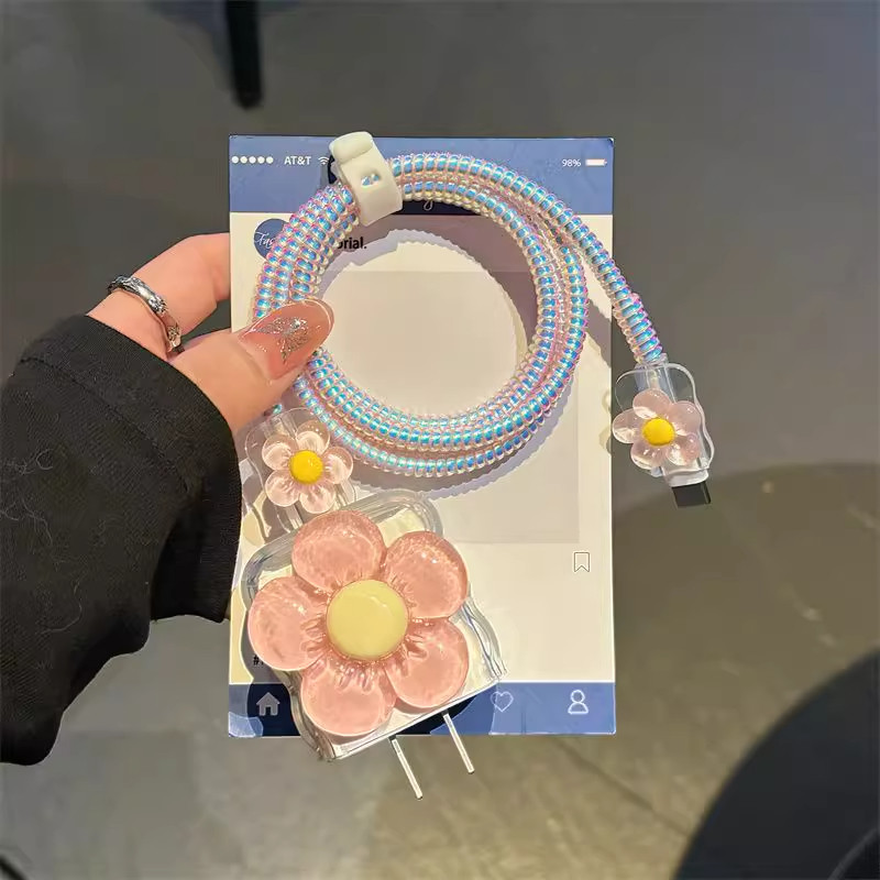 适用苹果iphone16充电器保护套15数据线保护缠线14充电线防折断