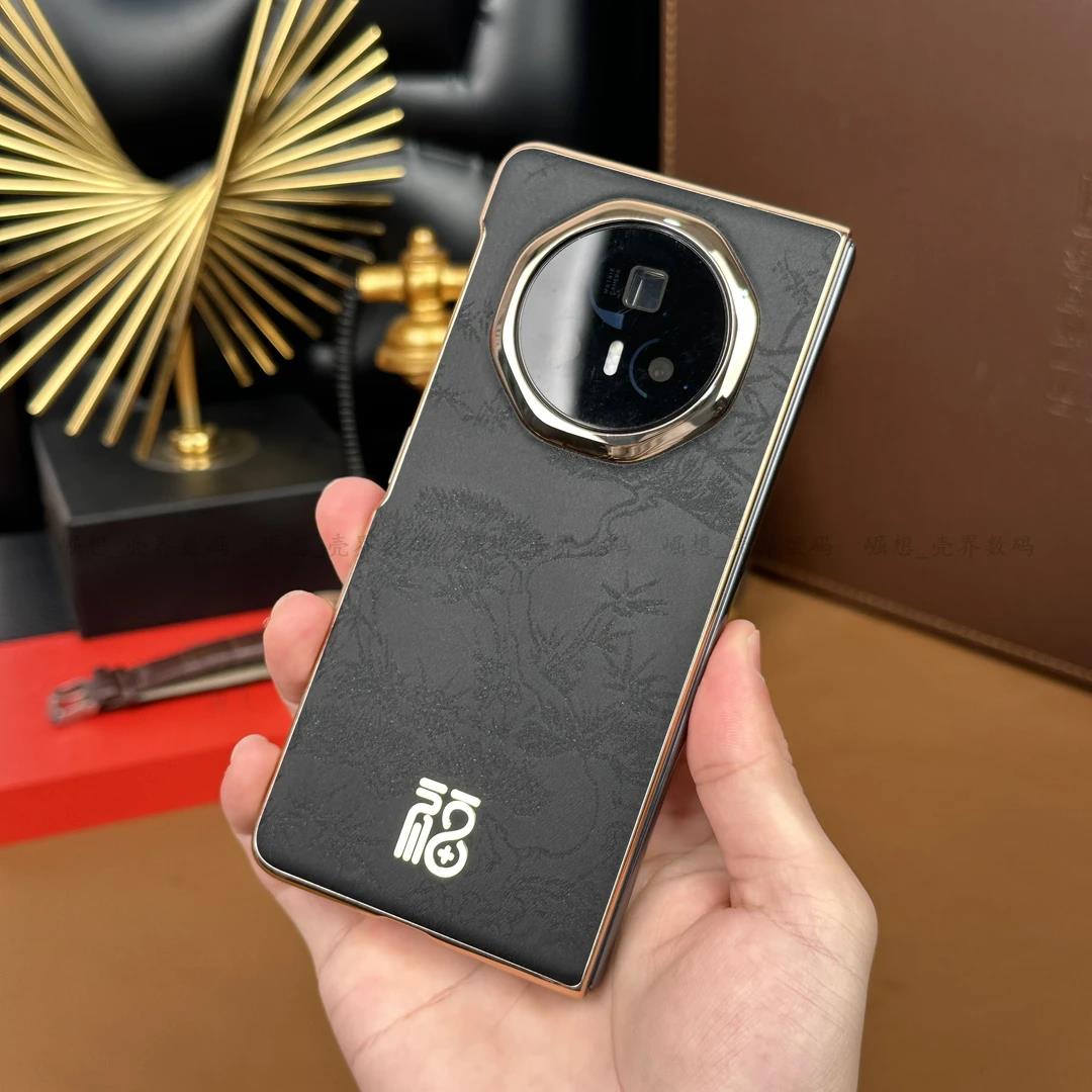 适用荣耀magicv3印花纹理手机壳