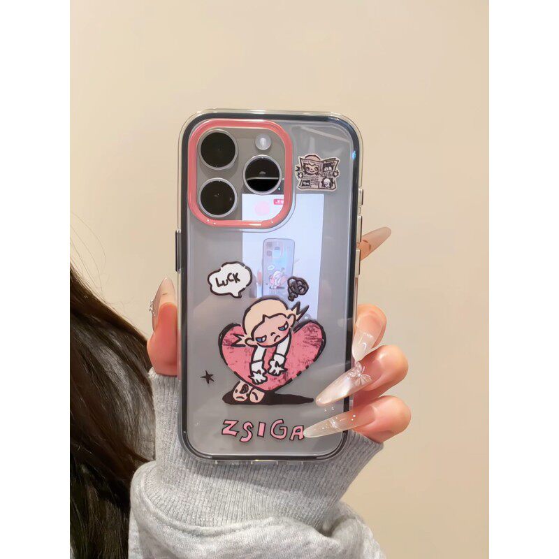 适用苹果vivo华为荣耀oppo小米手机壳17promax新款韩系高级感小众不撞款保护套pura80女独特巨好看ins风外壳