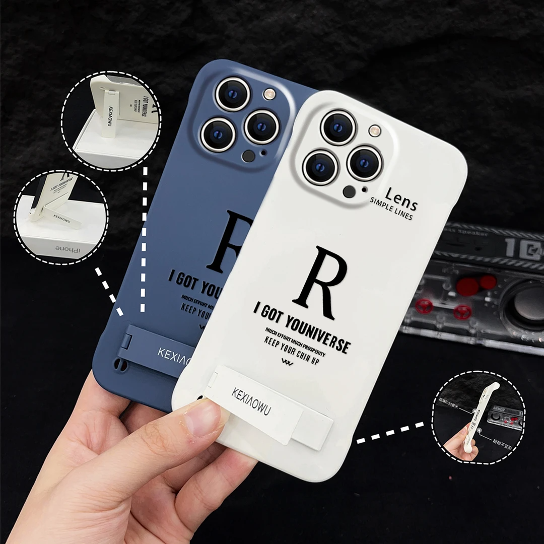 无边框不发黄R字折叠支架适用苹果11promax手机壳新款2025网红爆款iphone11pro超薄外壳11ProMax高档保护壳